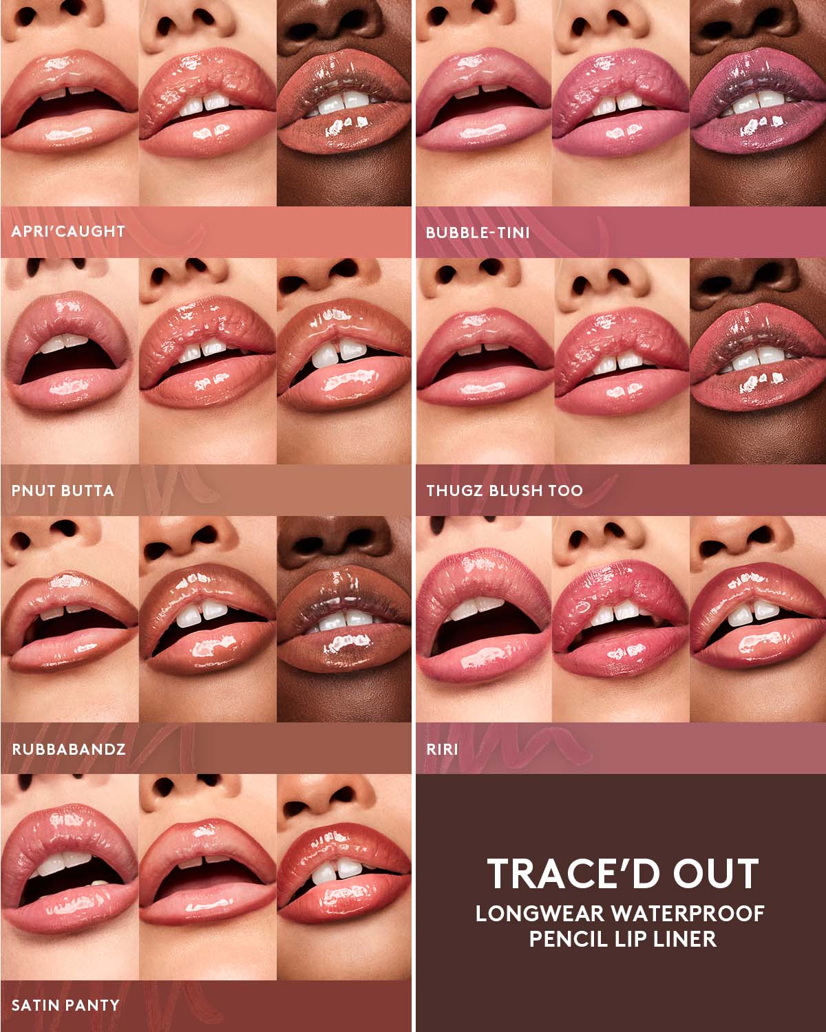 Trace'd Out Longwear Waterproof Pencil Lip Liner ââ‚?Bubble-tini