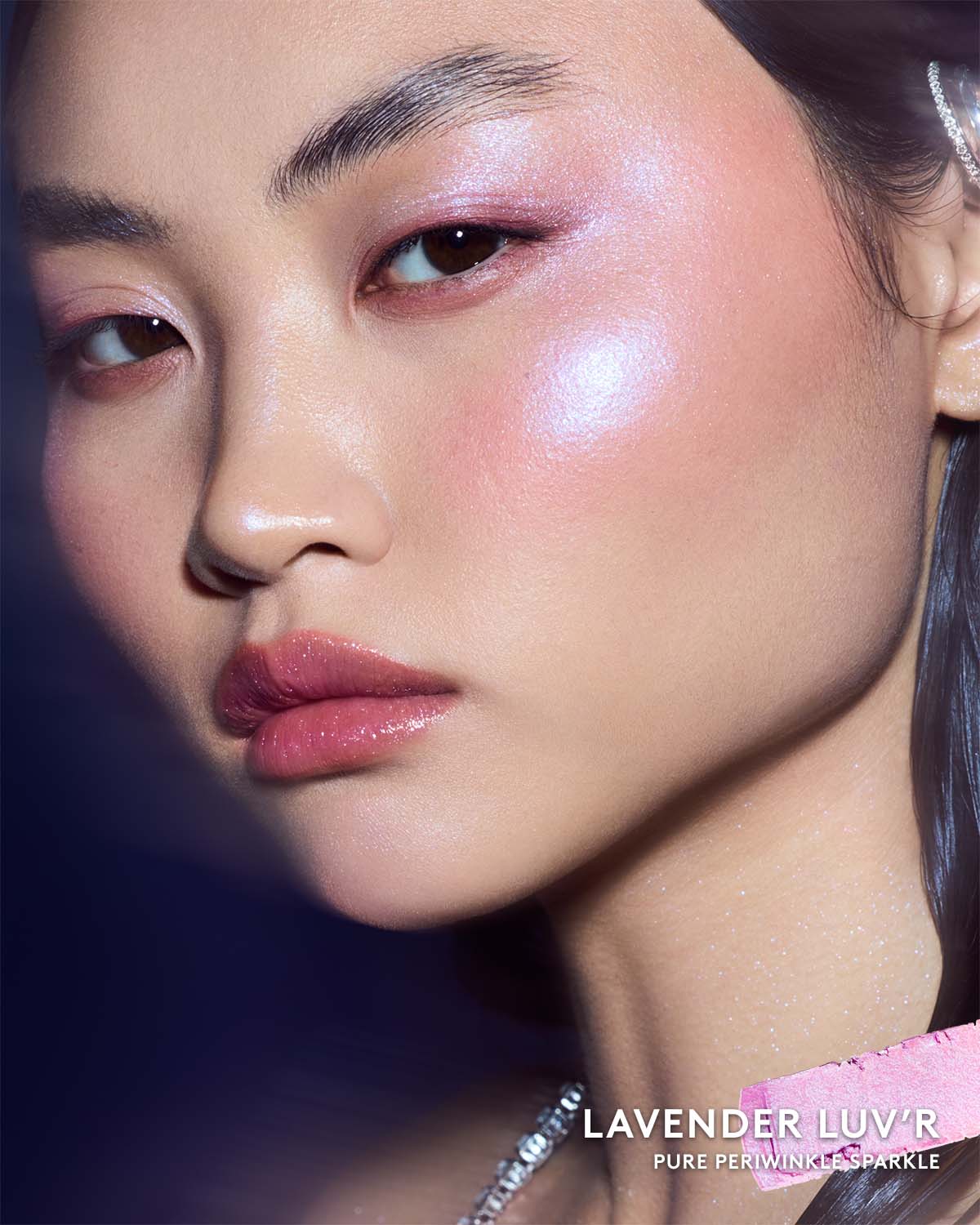 Diamond Bomb All-Over Diamond Veil ââ‚?Lavender Luv'r