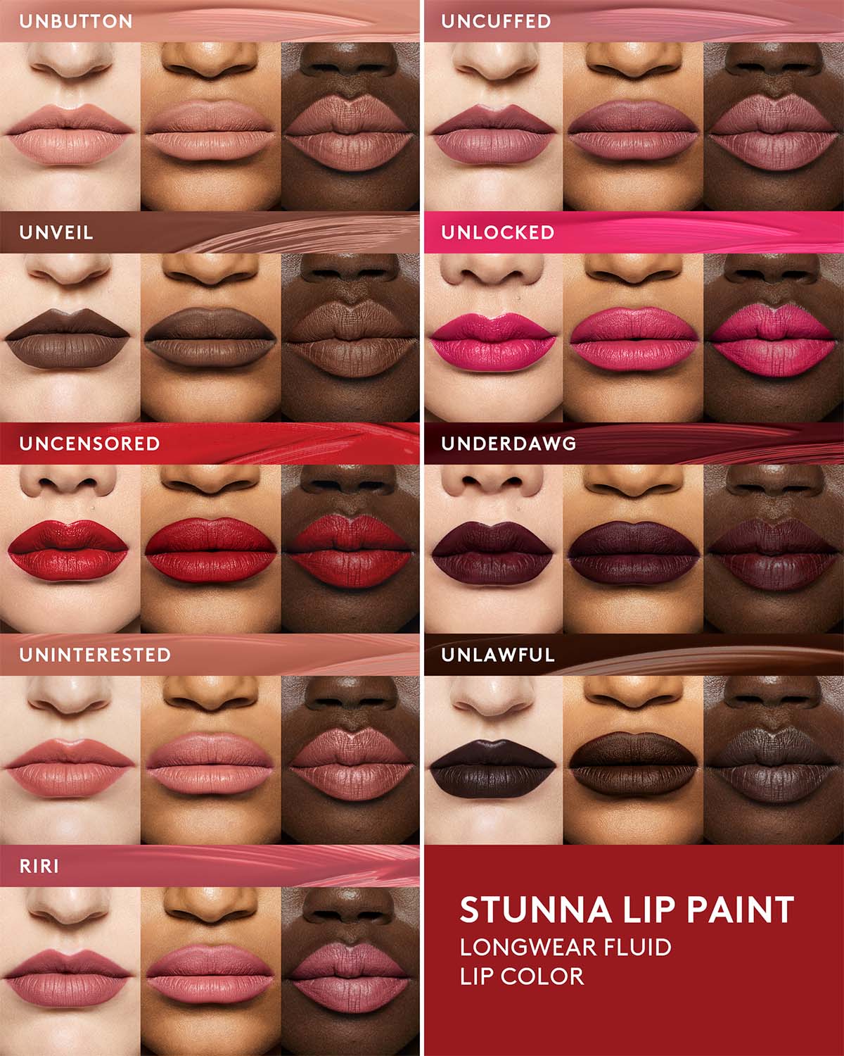 Stunna Lip Paint Longwear Fluid Lip Color ââ‚?Uninterested