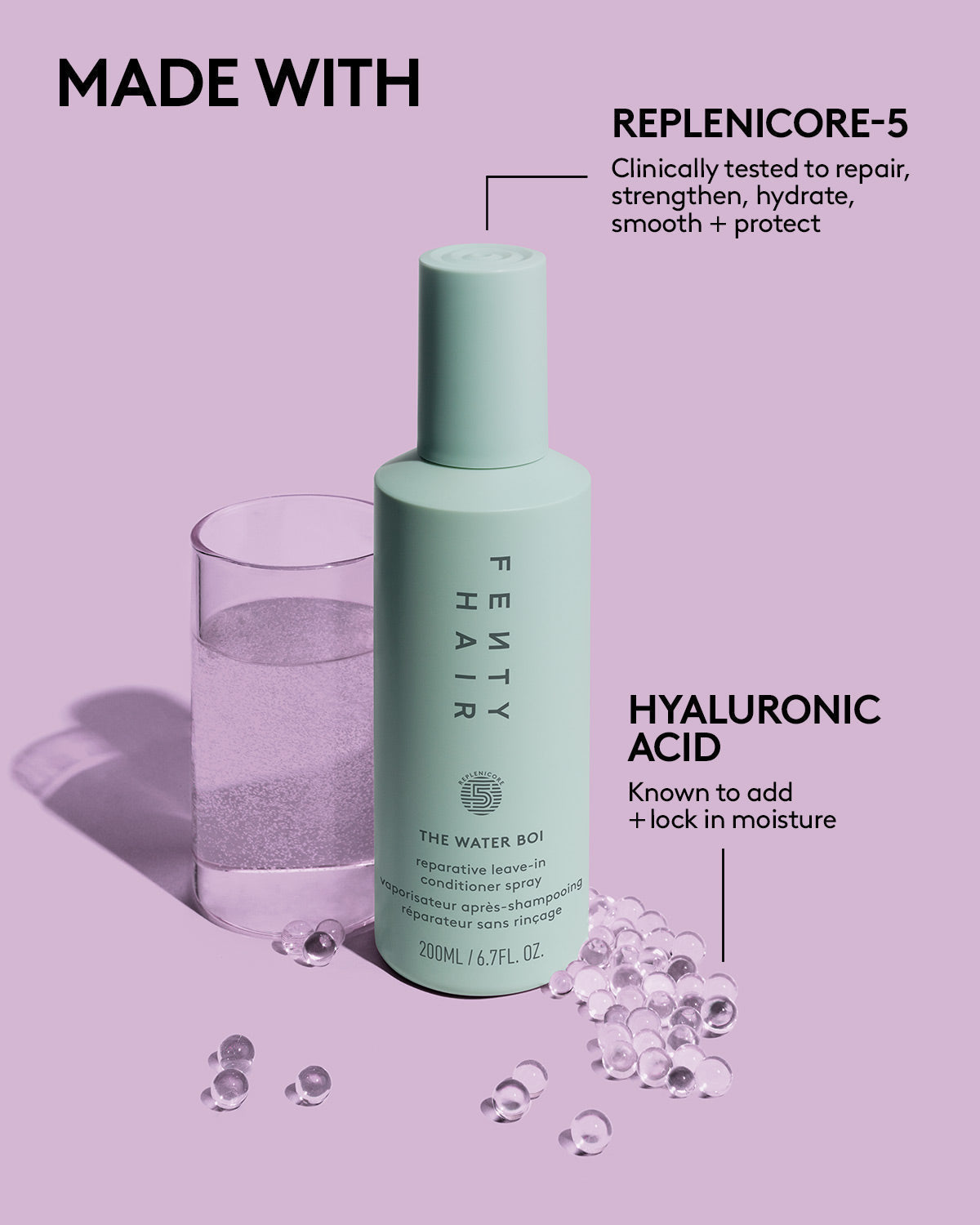 The Water Boi Reparative Leave-In Detangling Conditioner Spray